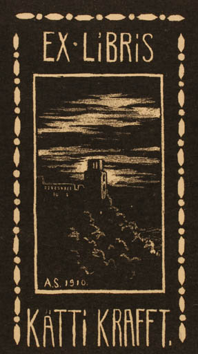 Exlibris by ? Unbekannt from Unknown for Kätti Krafft - Castle/Palace 