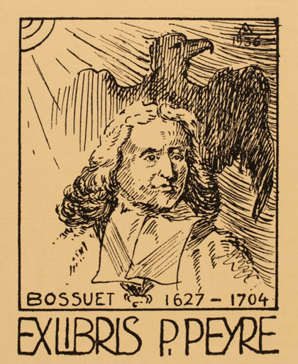 Exlibris by ? Unbekannt from Unknown for P. Peyre - Fauna Portrait 