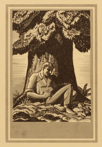 Exlibris by ? Unbekannt from Unknown for ? Unbekannt - Book Man Tree 