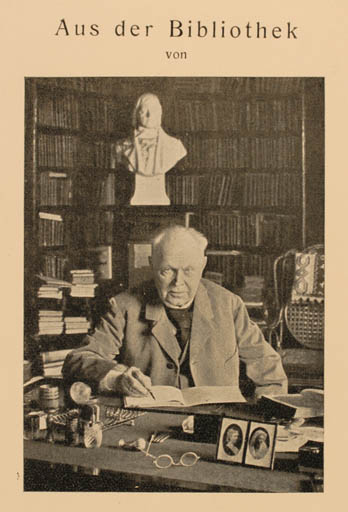 Exlibris by ? Unbekannt from Unknown for Kuno Fischer - Book Interior Photography Man 