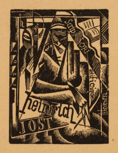 Exlibris by ? Unbekannt from Unknown for Heinrich Jost - Art 
